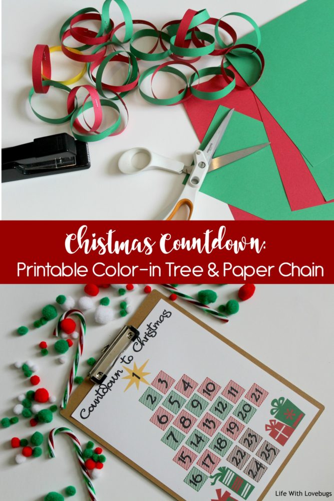 Christmas Countdown: Printable Color-In Tree