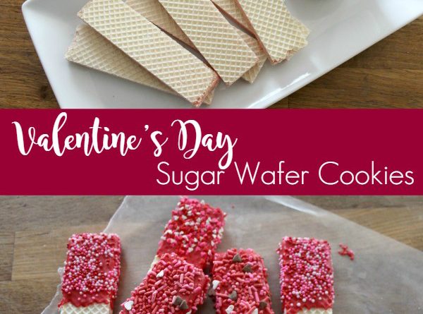 Valentines Day Sugar Wafer Cookies
