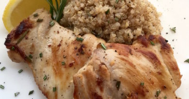 5 Ingredient Meal: Rosemary and Lemon Boneless Chicken Thighs
