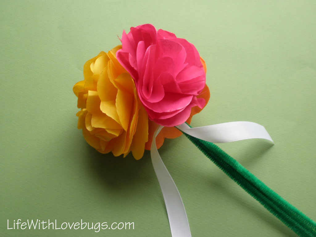 Tissue flower discount