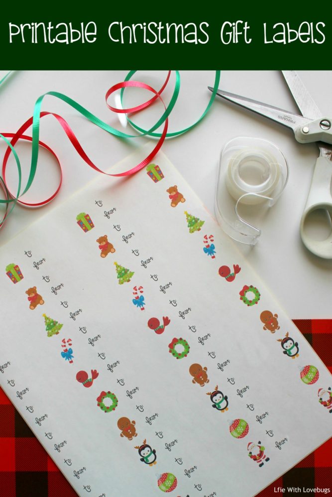 Printable Christmas Gift Labels