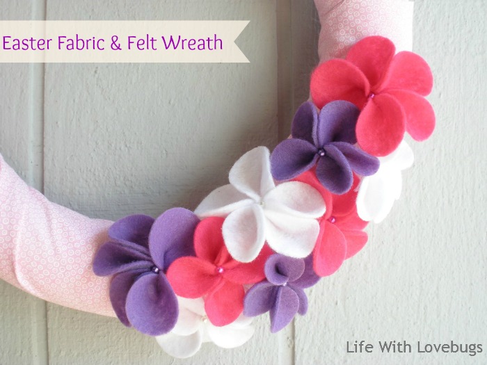 Easter Fabric & Felt Wreath