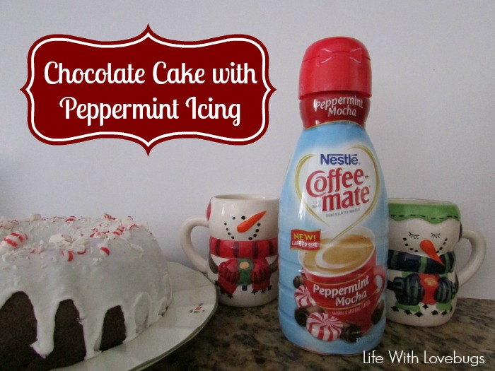 Chocolate Cake with Peppermint Icing