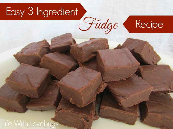 Easy 3 Ingredient Fudge Recipe