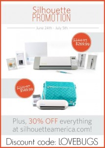June Silhouette Bundle Sales + 30% off all supplies!