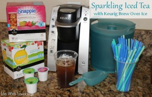 Sparkling Iced Tea with Keurig Brew Over Ice