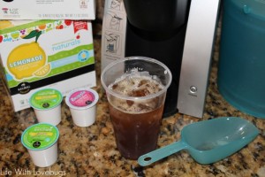 Sparkling Iced Tea with Keurig Brew Over Ice