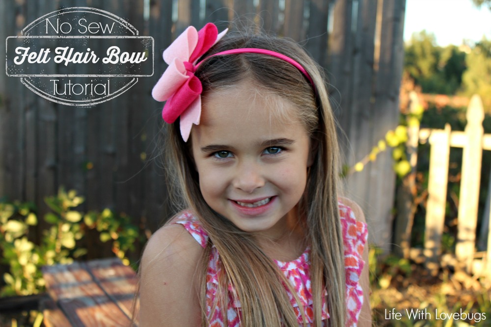 No Sew Felt Hair Bow