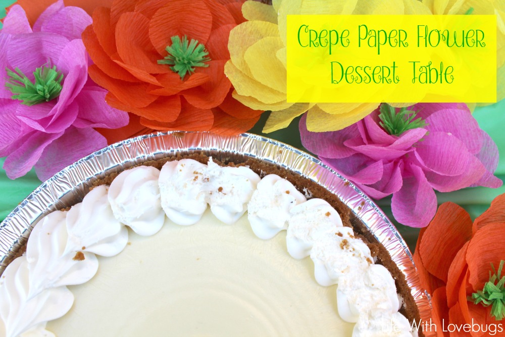 Crepe Paper Flower Dessert Table