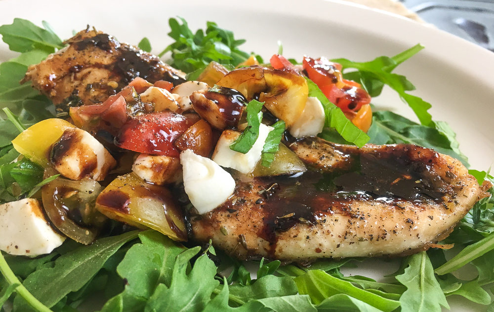 Caprese Chicken with Balsamic Glaze