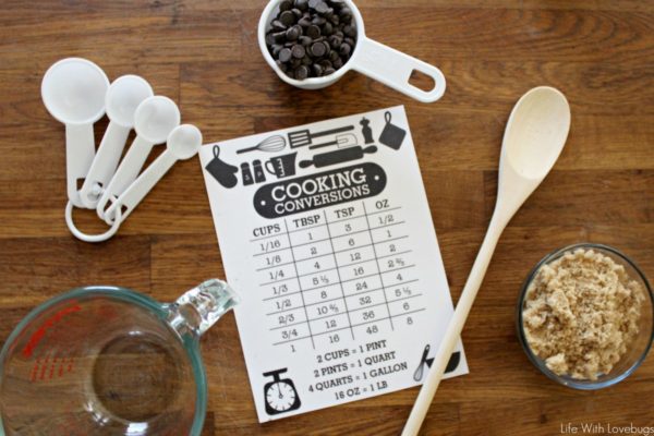 Printable Cooking Conversions Cheat Sheet for the Kitchen