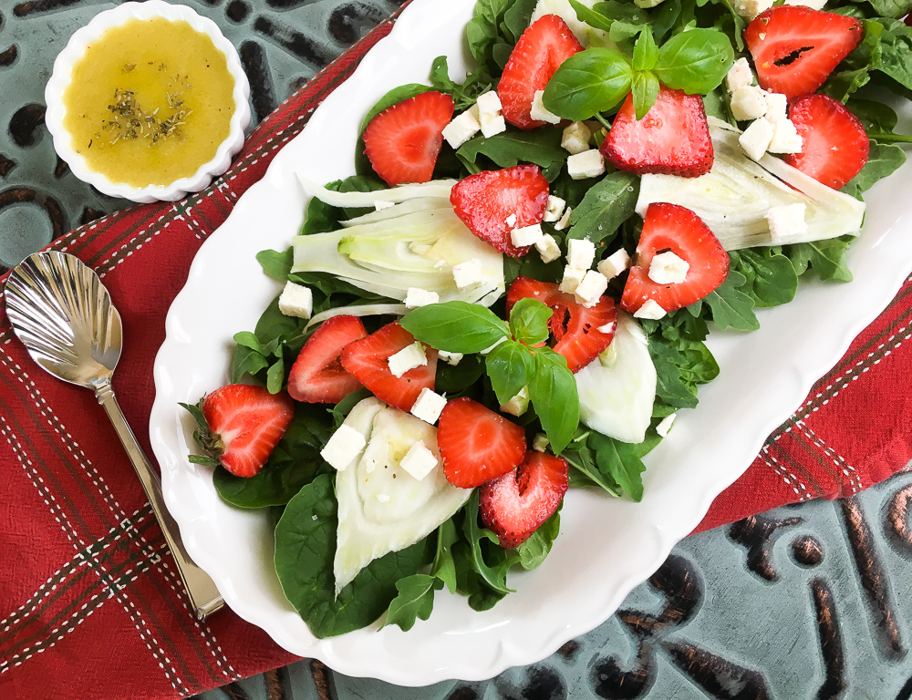Strawberry Fennel Salad with Homemade Vinaigrette