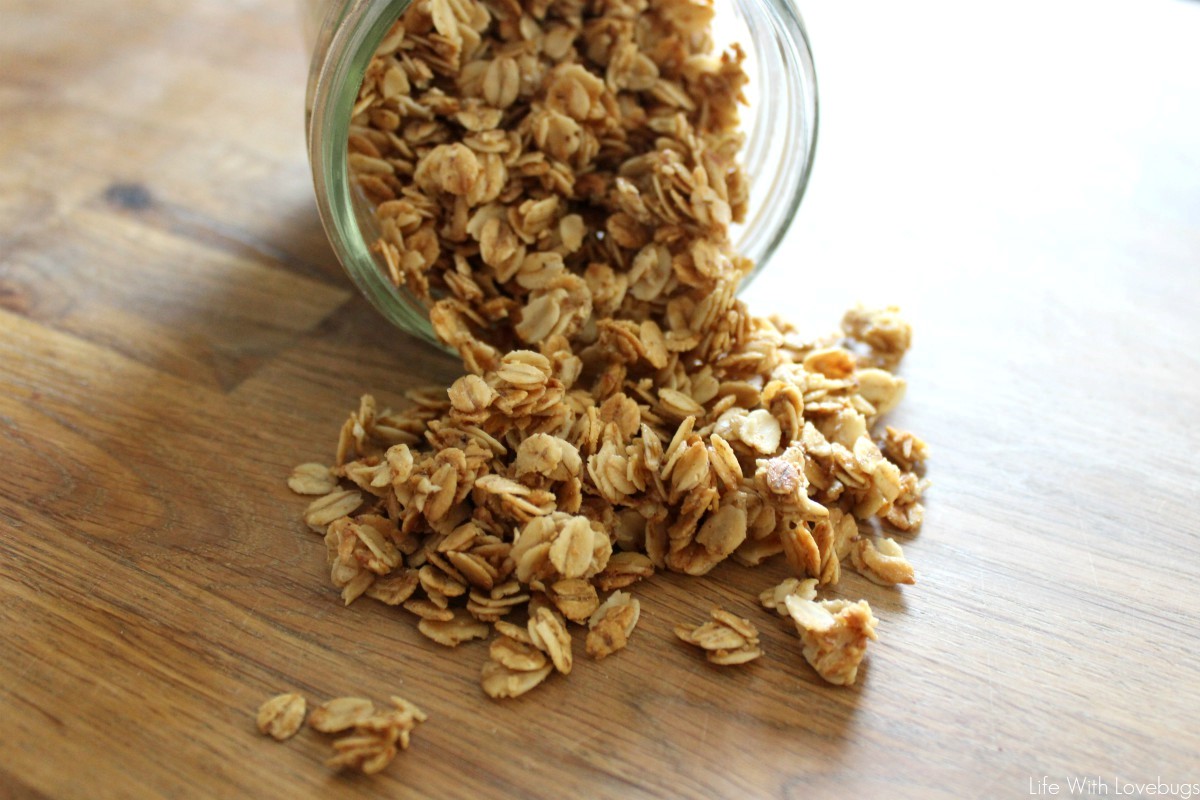 Easy Homemade 5 Ingredient Honey Granola